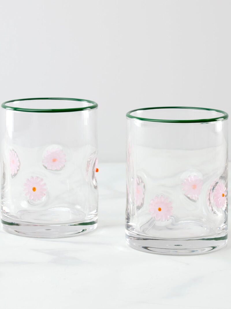 24 Seven Flower Tumbler - Set of 2
